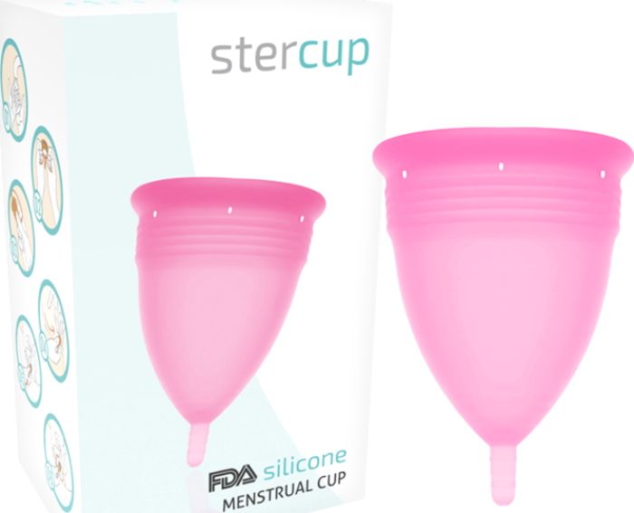Menstruationstasse Rosa FDA Größe L