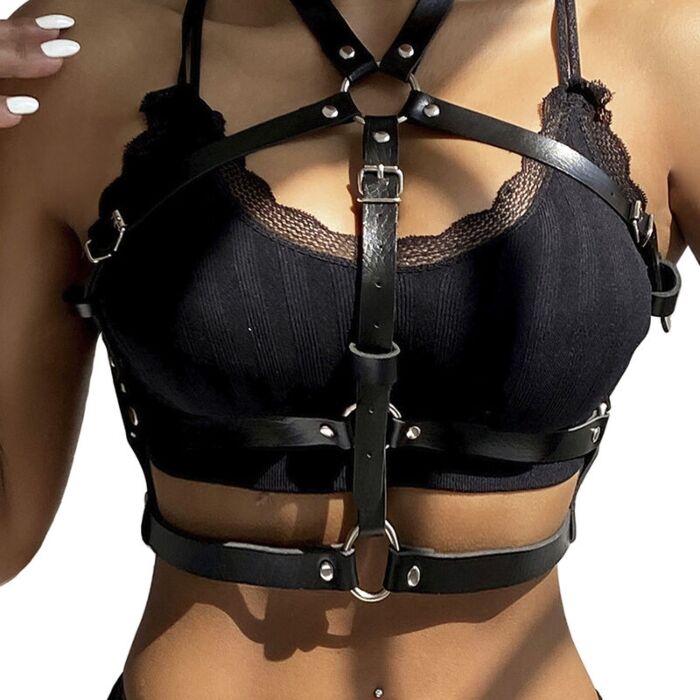 Body Harness SUBBLIME FETISH Leather Ring Chest Harness Body Harness SUBBLIME FETISH Leather Ring Chest Harness