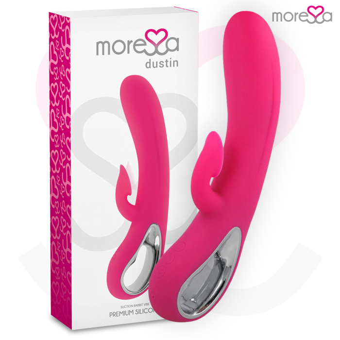 Vibrator MORESSA DUSTIN mit Klitorissauger und Vibration