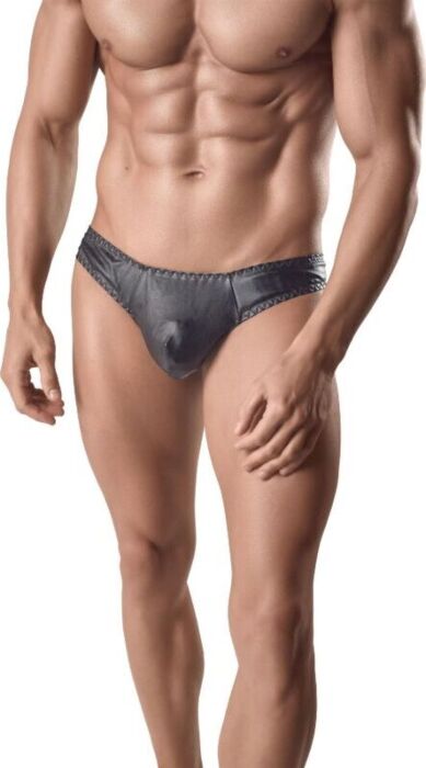 Tanga ANAIS MEN ARES II 3XL Leder Schwarz