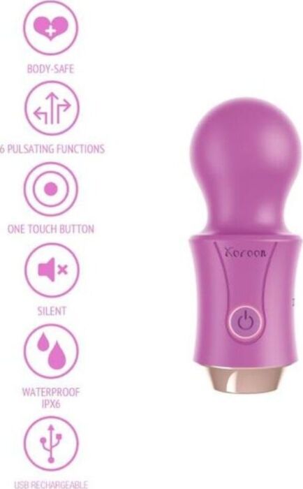 Wiederaufladbarer Vibratorstab "Fuchsia Traveller