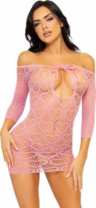 Kleid Netz Herz Rosa Kleid Netz Herz Rosa