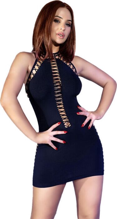 Minivestido Chilirose CR 4397 Sexy Schwarz
