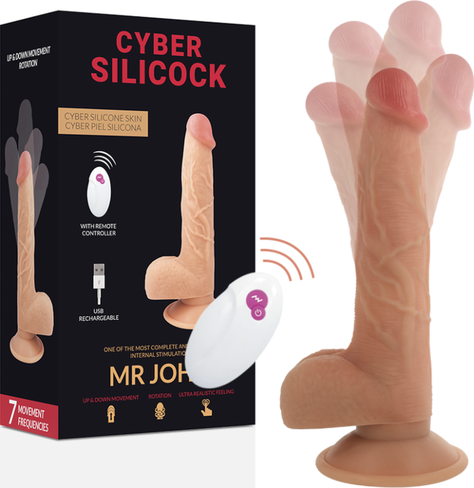 Vibrador Cyber Silicock MR John mit Fernbedienung und 23.88 cm Vibrador Cyber Silicock MR John mit Fernbedienung und 23.88 cm