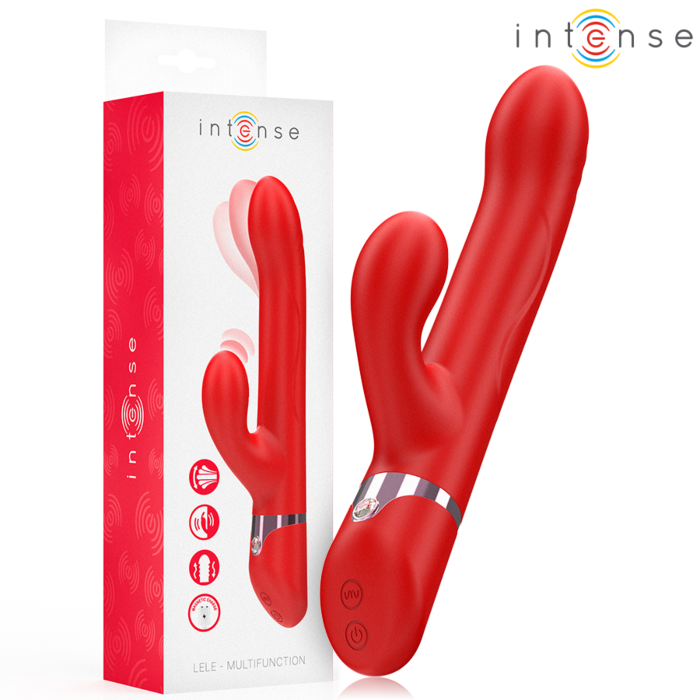 Vibrator INTENSE Lele Rotierend Oscillierend Rot