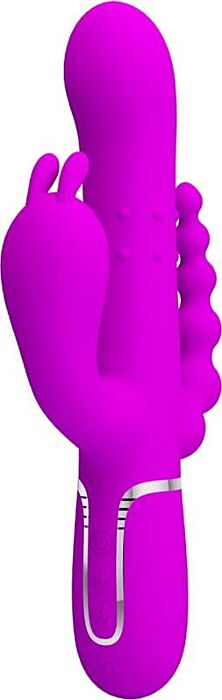 Vibrator Pretty Love Cammy Triple 4 in 1 Rosa Vibrator Pretty Love Cammy Triple 4 in 1 Rosa