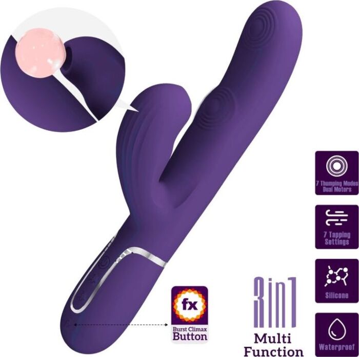 Vibrator Pretty Love Perlita Multifunktion Purpur