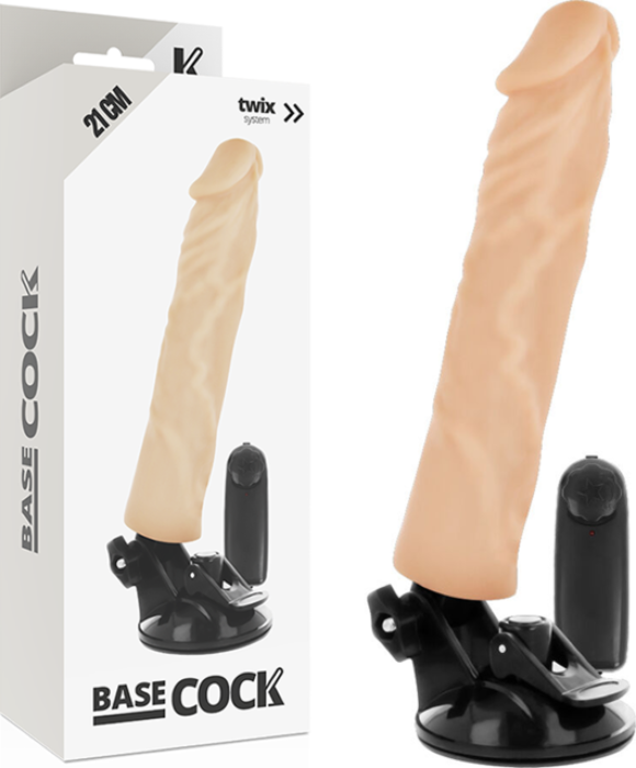 Vibrador BASECOCK 21 cm mit Fernbedienung und Saugnapf