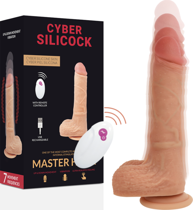 Vibrador Realistisch Cyber Silicock Master Huck mit Fernbedienung