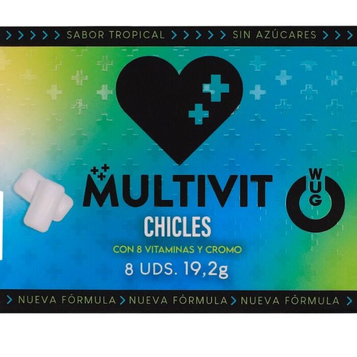 Kaugummi WUG GUM MULTIVIT - Funktionelles Lebensmittelergänzungsmittel Kaugummi WUG GUM MULTIVIT - Funktionelles Lebensmittelergänzungsmittel