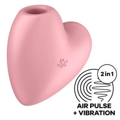 Saugvibrator SATISFYER Cutie Heart mit Air Pulse