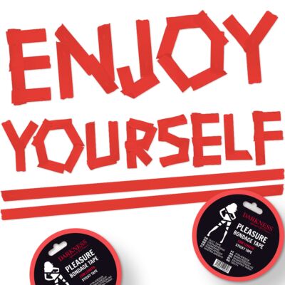 Verführerisches rotes Bondage-Band