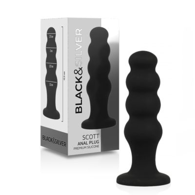 Anal Plug BLACK&SILVER Scott Plug Premium