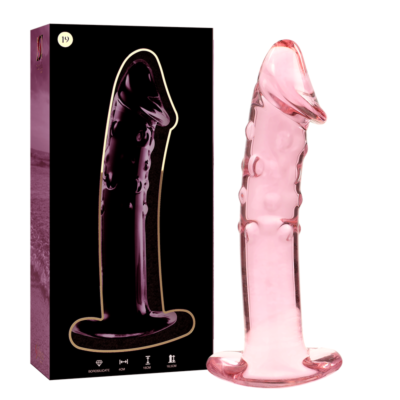 Dildo Glas Rosa Nebula