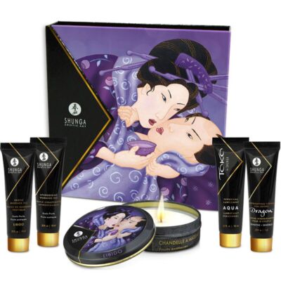 Shunga - Secret Geisha Exotische Früchte - Set für Erotische Massage