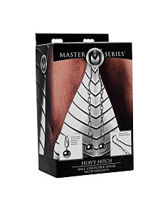 Schwerer Anhängerkupplungshaken mit Gewichten - Silber