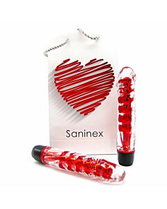 Saninex Vibrator fantastische Realität rot und klar
