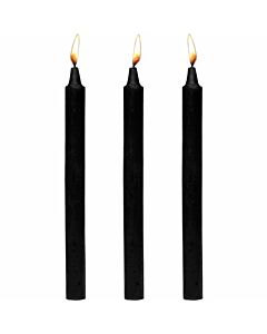 Dark Drippers Fetisch Tropf Set de 3 Velas - Negro