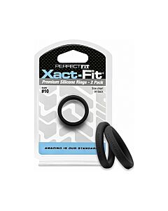 Pack Xact-fit: Schwarze Silikonringe