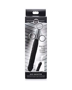 Jizz Shooter Silikon Dildo Schmiermittelwerfer - schwarz