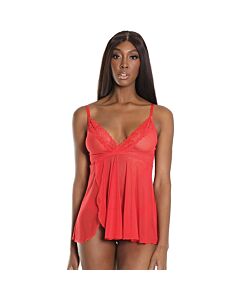 Babydoll mit überbackenem Tangarot