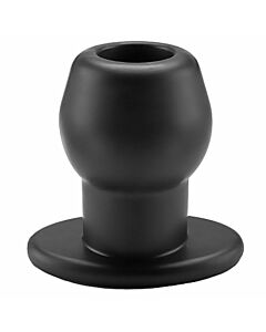 Perfekte Passform Tunnel Plug Dildo schwarz l