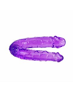 Doppelter flexibler Dildo lila