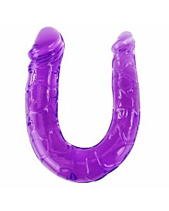 Doppelter flexibler Dildo lila