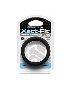 Pack Xact-fit: Perfekte Passform Ringe (Schwarz)