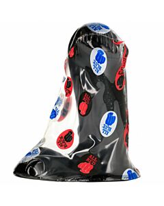 Ganz schwarzer Dildo 14 cm