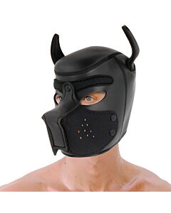 Neopren Schnauzenmaske Dunkles Maul.