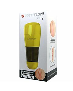 Hübsche Liebe Kitty Golden Masturbador Vagina 2