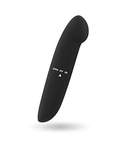 Glänzender Phil Vibrator schwarz