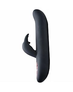 Vibrador 10x biegender Kaninchenvibrator - schwarz