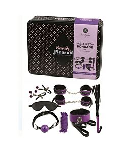 Intensives Lila Bondage 8-teiliges Set