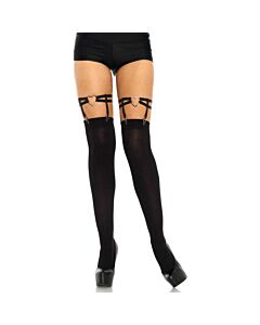 Strumpfbänder mit Nieten - schwarz