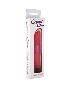 Kristallklare Vibrator Dame rot