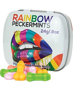 Regenbogen Design Penis geformte Gummibärchen