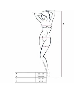 Passionsfrau bs049 bodystocking weiß eine Größe