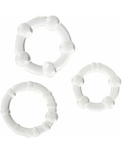 Durchsichtige Dreierpack Ringe
