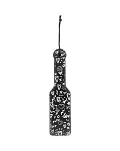 Bedrucktes Paddel - Liebe Street Art Fasion - schwarz