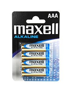 Blister 4 AAA Maxell Alkaline Batterien