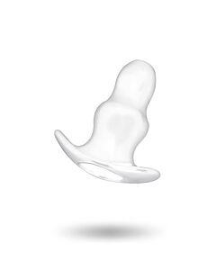 Süchtiges Spielzeug kleiner hohler Tunnelstoßstopfen - 7cm durchscheinend