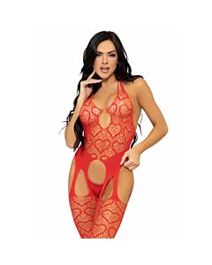 Leidenschaftlicher Roter Bodystocking