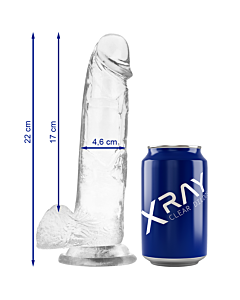 Dildo Crystal Clear 22 cm - Transparente Realismus