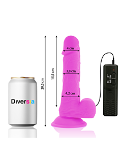FlexiVibe - Flexibler Vibrator-Dildo 20,5 cm - Lila