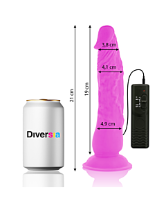 FlexiVibe - Flexibler Vibrator-Dildo 21cm - Lila