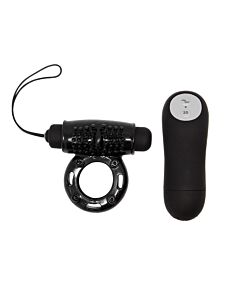Vibratorring Black Remote Bliss