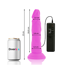 FlexiVibe - Vibratorischer Dildo 23cm - Lila