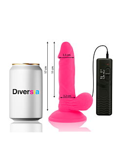 FlexiVibe - Vibratorischer Dildo 17cm (Rosa)